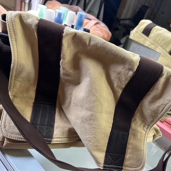 NWT JR Ranger EW Laptop cream brown Bag - Picture 1 of 11